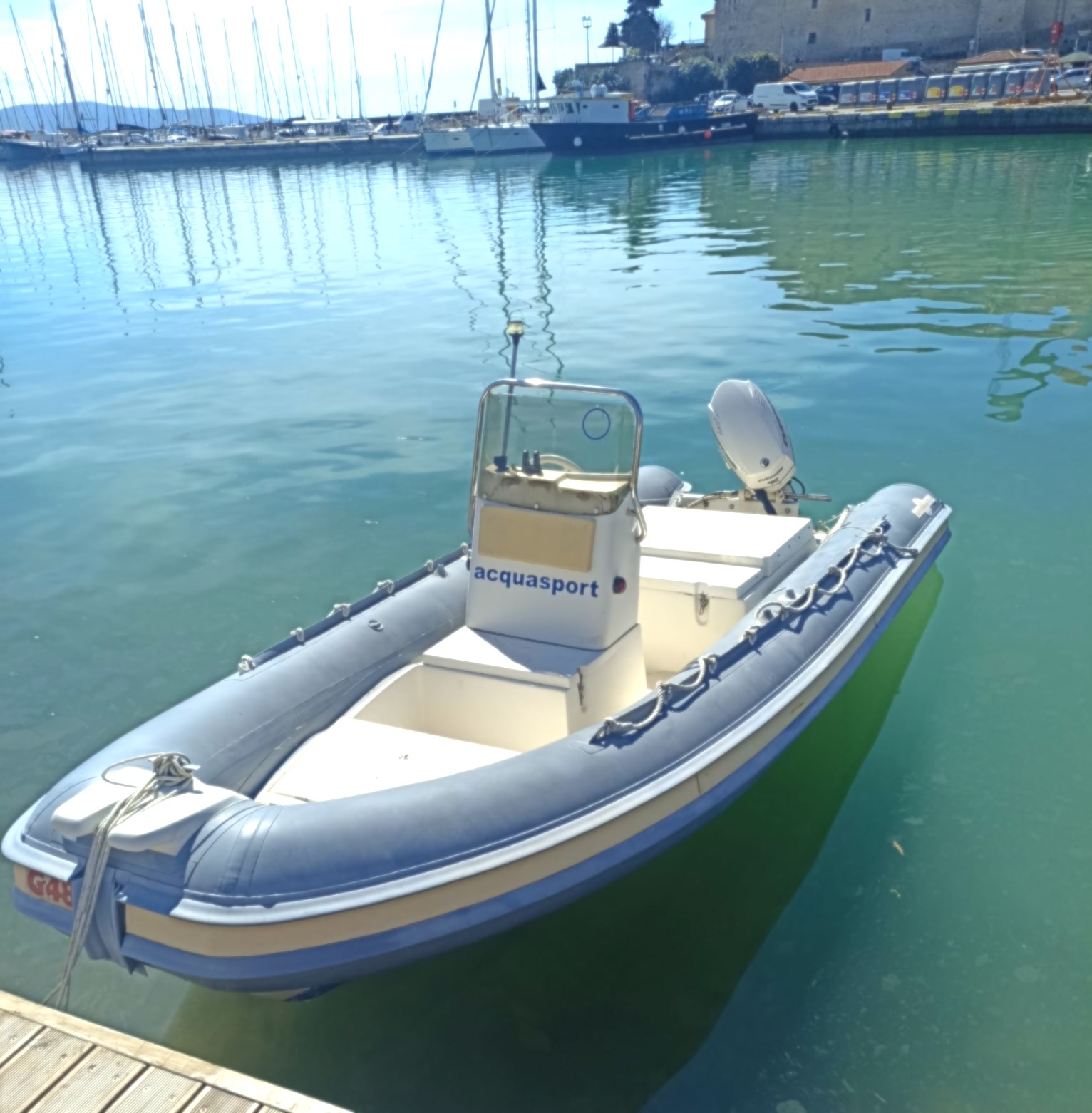 Gommone di 5,3mt Gommonautica G48 con motore 40cv Evinrude